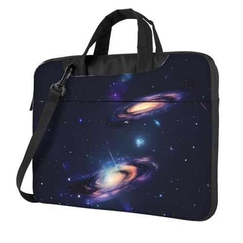 Aubnva Galaxy In The Universe Print Lightweight Versatile Office Work Bag Stylish And Functional Laptop Bag Women Men, Schwarz , 15.6 inch von Aubnva
