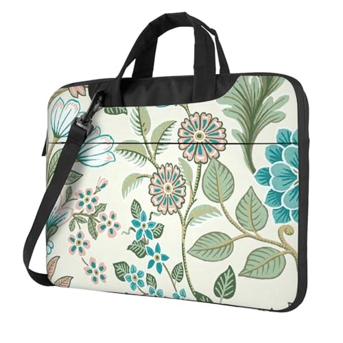 Aubnva Grüne Blume, bedruckt, leicht, vielseitig, Büro, Arbeitstasche, stilvolle und funktionale Laptoptasche, Damen, Herren von Aubnva