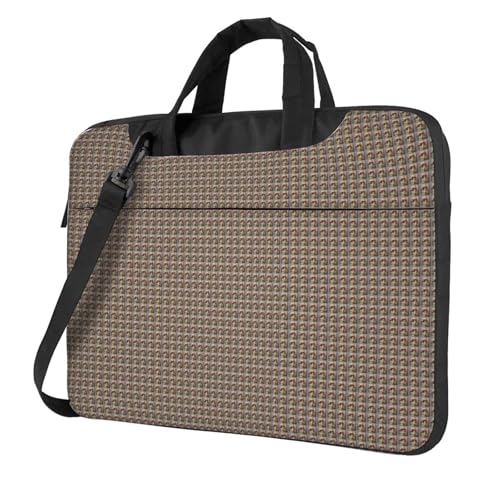 Aubnva Japanische Malerei-Pilz-Druck, leicht, vielseitig, Büro-Arbeitstasche, stilvolle und funktionale Laptop-Tasche, für Damen und Herren, Schwarz , 15.6 inch von Aubnva