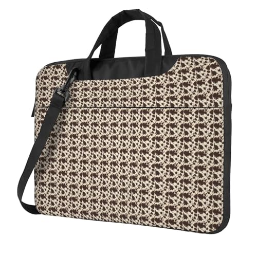 Aubnva Kuhfell-Druck, leicht, vielseitig, Büro, Arbeit, stilvolle und funktionale Laptoptasche, für Damen und Herren, Schwarz , 15.6 inch Aubnva Kuhfell-Druck, leicht, vielseitig, Büro, Arbeit, stilvolle und funktionale Laptoptasche, für Damen und Herren, Schwarz , 15.6 inch von Aubnva