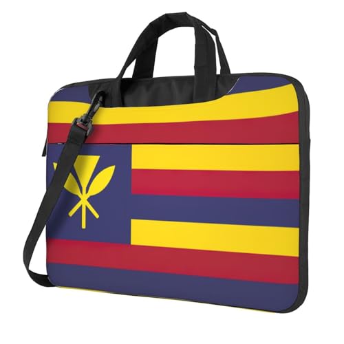 Aubnva Laptoptasche mit Flagge des Königreichs von Hawaii, leicht, vielseitig, Büro-Arbeitstasche, stilvolle und funktionale Laptop-Tasche, für Damen und Herren, Schwarz , 14 inch Aubnva Laptoptasche mit Flagge des Königreichs von Hawaii, leicht, vielseitig, Büro-Arbeitstasche, stilvolle und funktionale Laptop-Tasche, für Damen und Herren, Schwarz , 14 inch von Aubnva