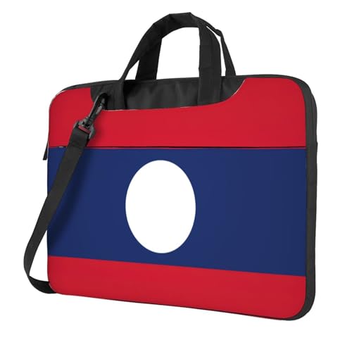 Aubnva Laptoptasche mit Flagge von Laos, leicht, vielseitig, Büro, Arbeit, stilvolle und funktionale Laptoptasche, für Damen und Herren, Schwarz , 14 inch Aubnva Laptoptasche mit Flagge von Laos, leicht, vielseitig, Büro, Arbeit, stilvolle und funktionale Laptoptasche, für Damen und Herren, Schwarz , 14 inch von Aubnva