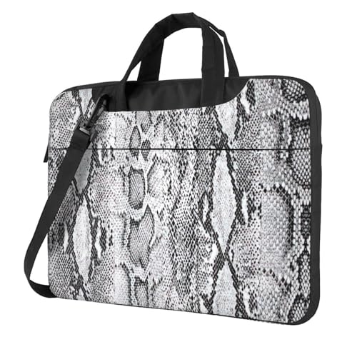 Aubnva Laptoptasche mit Schlangenhaut-Druck, leicht, vielseitig, Büro, Arbeit, stilvolle und funktionale Laptoptasche, für Damen und Herren, Schwarz , 15.6 inch Aubnva Laptoptasche mit Schlangenhaut-Druck, leicht, vielseitig, Büro, Arbeit, stilvolle und funktionale Laptoptasche, für Damen und Herren, Schwarz , 15.6 inch von Aubnva