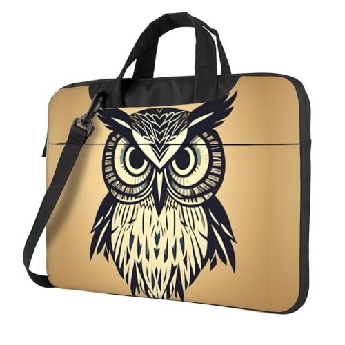 Aubnva Laptoptasche mit niedlichem Eulen-Druck, leicht, vielseitig, für Büro, Arbeit, stilvolle und funktionale Laptop-Tasche, für Damen und Herren, Schwarz , 15.6 inch Aubnva Laptoptasche mit niedlichem Eulen-Druck, leicht, vielseitig, für Büro, Arbeit, stilvolle und funktionale Laptop-Tasche, für Damen und Herren, Schwarz , 15.6 inch von Aubnva