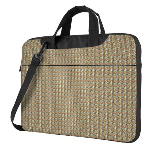 Aubnva Laptoptasche mit niedlichem Hahn-Aufdruck, leicht, vielseitig, Büro, Arbeit, stilvolle und funktionale Laptoptasche, für Damen und Herren, Schwarz , 14 inch von Aubnva