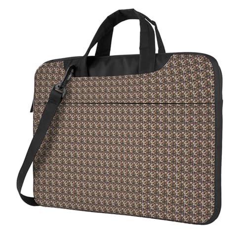 Aubnva Laptoptasche mit niedlichem englischen Bulldoggen-Aufdruck, leicht, vielseitig, Büro, Arbeit, stilvolle und funktionale Laptoptasche, für Damen und Herren, Schwarz , 15.6 inch Aubnva Laptoptasche mit niedlichem englischen Bulldoggen-Aufdruck, leicht, vielseitig, Büro, Arbeit, stilvolle und funktionale Laptoptasche, für Damen und Herren, Schwarz , 15.6 inch von Aubnva