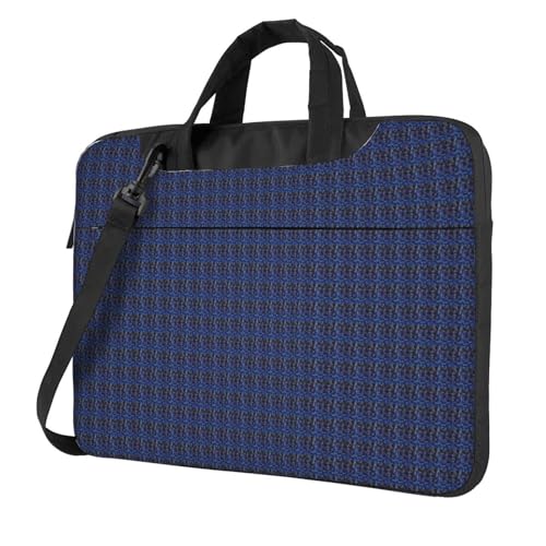 Aubnva Leichte und vielseitige Büro-Arbeitstasche im Dunkeln, leuchtet im Dunkeln, stilvolle und funktionale Laptop-Tasche, für Damen und Herren, Schwarz , 14 inch von Aubnva