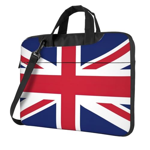 Aubnva Leichte und vielseitige Büro-Arbeitstasche mit UK-Flaggen-Druck, stilvolle und funktionale Laptop-Tasche, für Damen und Herren, Schwarz , 15.6 inch Aubnva Leichte und vielseitige Büro-Arbeitstasche mit UK-Flaggen-Druck, stilvolle und funktionale Laptop-Tasche, für Damen und Herren, Schwarz , 15.6 inch von Aubnva