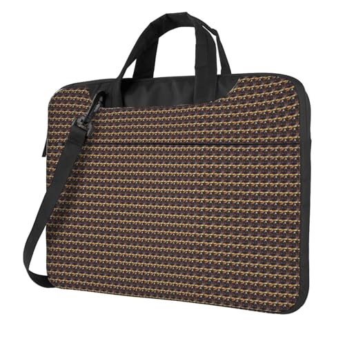 Aubnva Leichte vielseitige Büro-Arbeitstasche mit Basketball-Aufdruck, stilvolle und funktionale Laptoptasche, für Damen und Herren, Schwarz , 14 inch von Aubnva