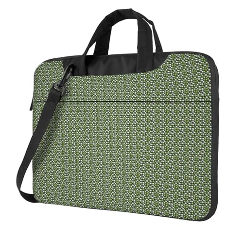Aubnva Leichte vielseitige Büro-Arbeitstasche mit Golfball-Aufdruck, stilvolle und funktionale Laptoptasche, für Damen und Herren, Schwarz , 15.6 inch von Aubnva