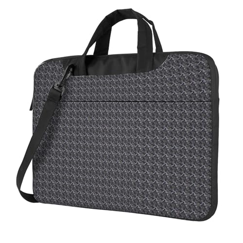 Aubnva Libellen-grauer Druck, leicht, vielseitig, Büro-Arbeitstasche, stilvolle und funktionale Laptop-Tasche, für Damen und Herren, Schwarz , 15.6 inch Aubnva Libellen-grauer Druck, leicht, vielseitig, Büro-Arbeitstasche, stilvolle und funktionale Laptop-Tasche, für Damen und Herren, Schwarz , 15.6 inch von Aubnva