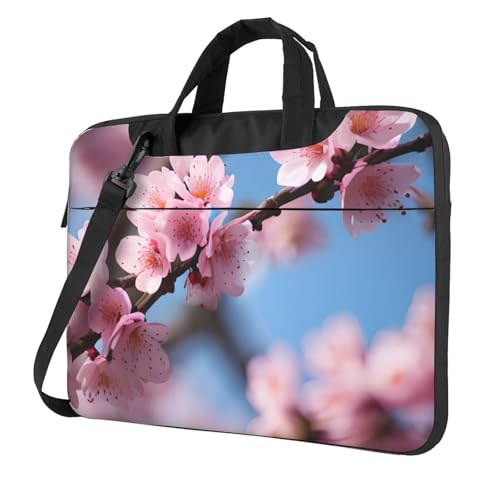 Aubnva Schöne Kirschblüten-Druck, leicht, vielseitig, Büro-Arbeitstasche, stilvolle und funktionale Laptop-Tasche, für Damen und Herren, Schwarz , 15.6 inch Aubnva Schöne Kirschblüten-Druck, leicht, vielseitig, Büro-Arbeitstasche, stilvolle und funktionale Laptop-Tasche, für Damen und Herren, Schwarz , 15.6 inch von Aubnva