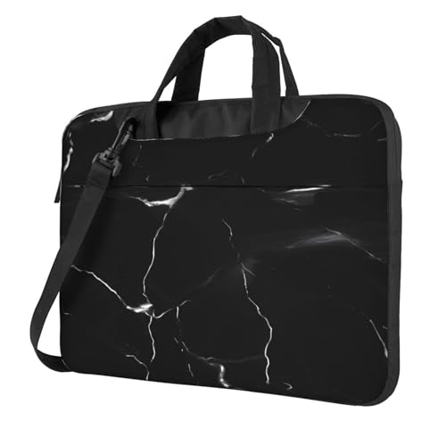 Aubnva Schwarze Laptoptasche mit Marmor-Druck, leicht, vielseitig, Büro, Arbeit, stilvolle und funktionale Laptoptasche, für Damen und Herren, Schwarz , 15.6 inch Aubnva Schwarze Laptoptasche mit Marmor-Druck, leicht, vielseitig, Büro, Arbeit, stilvolle und funktionale Laptoptasche, für Damen und Herren, Schwarz , 15.6 inch von Aubnva