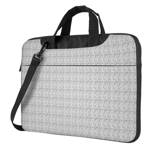 Aubnva Stilvolle Pinguin-Pinguin-Muster, leicht, vielseitig, Büro-Arbeitstasche, stilvolle und funktionale Laptop-Tasche, für Damen und Herren, Schwarz , 13 inch von Aubnva