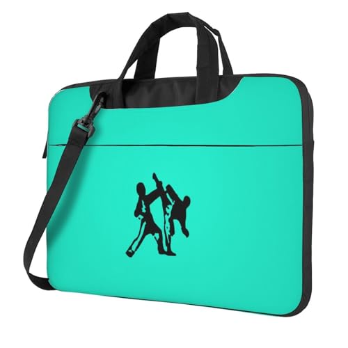 Aubnva Taekwondo Kampfsport-Druck, leicht, vielseitig, Büro, Arbeitstasche, stilvolle und funktionale Laptoptasche, für Damen und Herren, Schwarz , 15.6 inch Aubnva Taekwondo Kampfsport-Druck, leicht, vielseitig, Büro, Arbeitstasche, stilvolle und funktionale Laptoptasche, für Damen und Herren, Schwarz , 15.6 inch von Aubnva