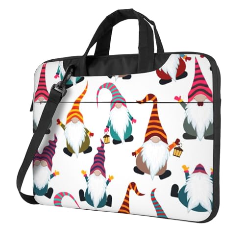 Aubnva Weihnachtliche lustige Zwergen-Druck, leicht, vielseitig, Büro-Arbeitstasche, stilvolle und funktionale Laptop-Tasche, für Damen und Herren, Schwarz , 14 inch Aubnva Weihnachtliche lustige Zwergen-Druck, leicht, vielseitig, Büro-Arbeitstasche, stilvolle und funktionale Laptop-Tasche, für Damen und Herren, Schwarz , 14 inch von Aubnva