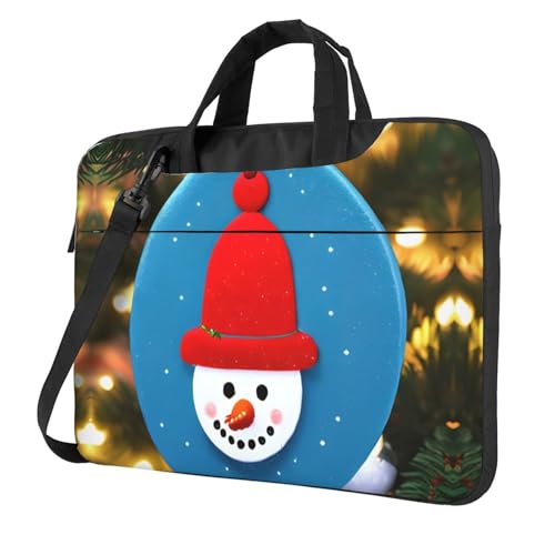 Aubnva Weihnachtskarton, Schneemann-Druck, leicht, vielseitig, Büro-Arbeitstasche, stilvolle und funktionale Laptoptasche, für Damen und Herren, Schwarz , 15.6 inch Aubnva Weihnachtskarton, Schneemann-Druck, leicht, vielseitig, Büro-Arbeitstasche, stilvolle und funktionale Laptoptasche, für Damen und Herren, Schwarz , 15.6 inch von Aubnva