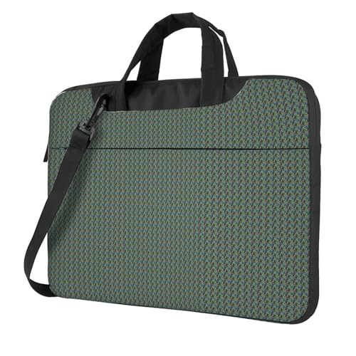 Lustige Tennisschläger und Tennisbälle, bedruckt, leicht, vielseitig, Büro-Arbeitstasche, stilvolle und funktionale Laptop-Tasche, für Damen und Herren, Schwarz , 13 inch von Aubnva