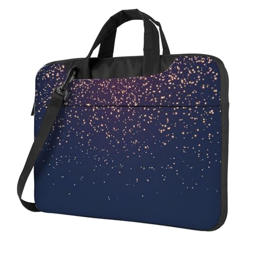 Marineblauer Himmel und Sternen-Druck, leicht, vielseitig, Büro-Arbeitstasche, stilvolle und funktionale Laptop-Tasche, für Damen und Herren von Aubnva