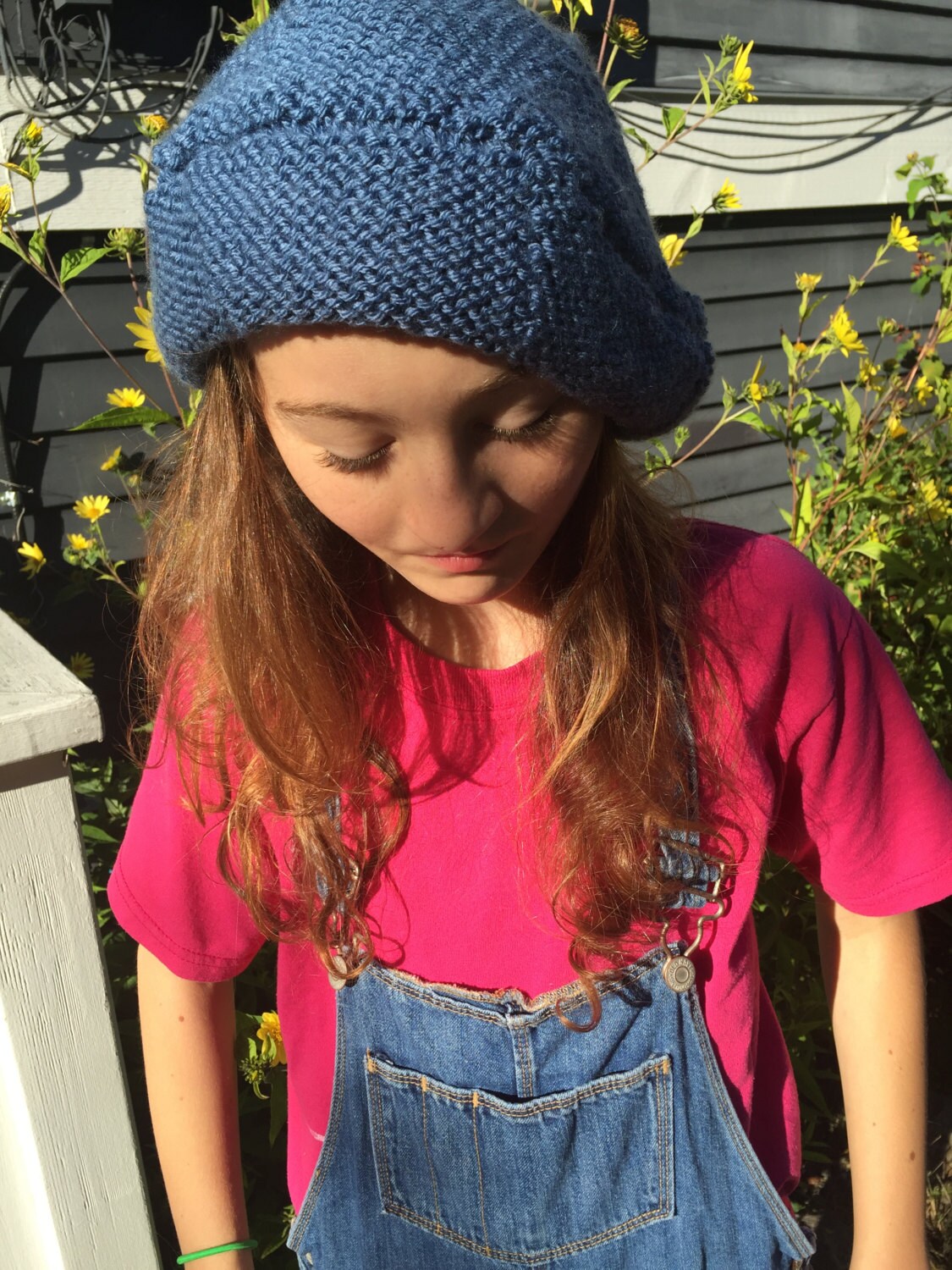 Blaues Barett Blaues Barett von AubraKnitCreations