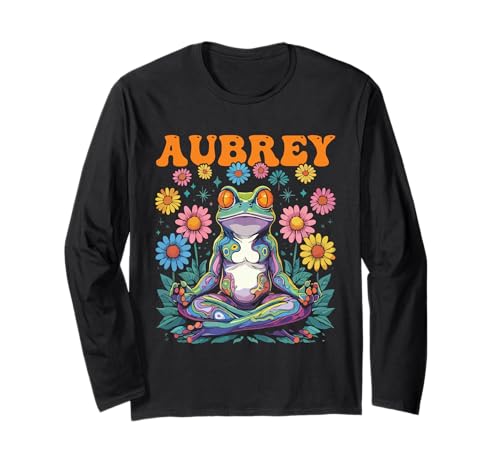 Aubrey Skurriles Frosch-Design für Mädchen, Name Aubrey Langarmshirt Aubrey Skurriles Frosch-Design für Mädchen, Name Aubrey Langarmshirt von Aubrey Designs for Girls Name Aubrey