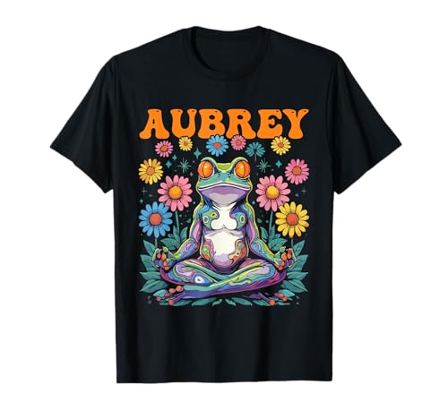 Aubrey Skurriles Frosch-Design für Mädchen, Name Aubrey T-Shirt Aubrey Skurriles Frosch-Design für Mädchen, Name Aubrey T-Shirt von Aubrey Designs for Girls Name Aubrey