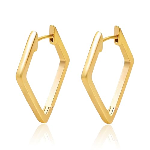 Aucuu Creolen, 925 Silber und 14K Gold Ohrringe, Hypoallergen Sterling Silber, Kleine Klobige Huggie Creolen Für Damen Schmuckgeschenke Aucuu Creolen, 925 Silber und 14K Gold Ohrringe, Hypoallergen Sterling Silber, Kleine Klobige Huggie Creolen Für Damen Schmuckgeschenke von Aucuu
