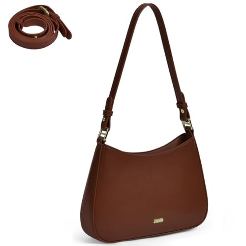 Aucuu Handtasche Damen, Umhängetasche Damen Klein Handtasche, Y2K Crossbody Bag, PU Leder Schultertasche, Mini Hobo Bag Retro Achsel Tasche, Shoulder Bag mit 2 Schultergurten für Dating Party Einkaufe von Aucuu