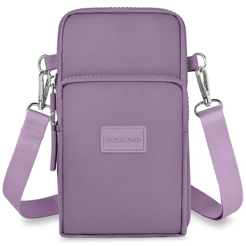 Aucuu Handytasche zum Umhängen Damen, Kleine Umhängetasche mit Kopfhörer Eingang, Crossbody Schultertasche Handytasche, Geldbörse Damen, Verstellbar Abnehmbar Schultergurt von Aucuu