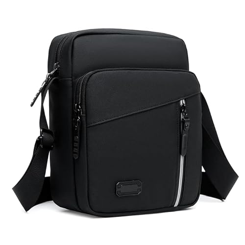 Aucuu Umhängetasche Schultertasche Herren, Wasserdichte Herrentasche zum Umhängen Messenger Bag mit Multi Tasche, Handytasche, Crossbody Bag für Alltag, Business Arbeit und Reise von Aucuu