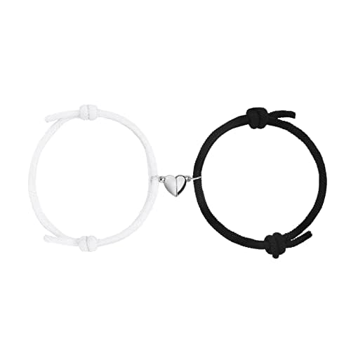 Aucuu Magnetische Paare Armband, Paar Gegenseitige Anziehung Seil Geflochtene, Einstellbare Freundschaftsarmband Set Schmuck Geschenk für Frauen Männer von Aucuu