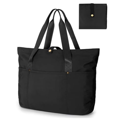 Aucuu Tote Bag Damen, Große Shopper Handtasche, Shopper Tasche Handtasche, Faltbare Umhängetasche mit Reißverschluss und Taschen, Schultertasche, Reisetasche Wasserdicht, Strandtasche von Aucuu