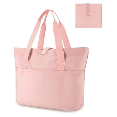 Aucuu Tote Bag Damen, Große Shopper Handtasche, Shopper Tasche Handtasche, Faltbare Umhängetasche mit Reißverschluss und Taschen, Schultertasche, Reisetasche Wasserdicht, Strandtasche von Aucuu