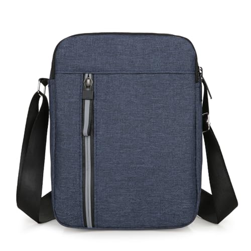 Aucuu Umhängetasche Schultertasche Messenger Bag, Umhängetasche Klein Herren, Oxford Herren Tasche-Blau von Aucuu