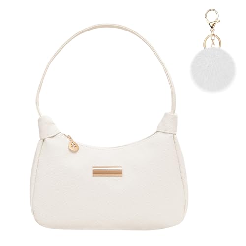 Aucuu Umhängetaschen für Damen,Handtasche Damen, Leder Schultertasche, Retro Achsel Tasche, Fashion Freizeit Unterarmtasche mit Pom-Pom-Schlüsselanhänger, für Dating, Party, Einkaufe, Geburtstag Aucuu Umhängetaschen für Damen,Handtasche Damen, Leder Schultertasche, Retro Achsel Tasche, Fashion Freizeit Unterarmtasche mit Pom-Pom-Schlüsselanhänger, für Dating, Party, Einkaufe, Geburtstag von Aucuu