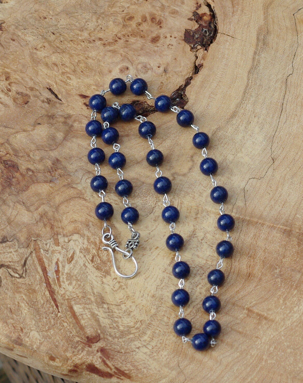 Herren Lapis Lazuli Halskette ~ Unisex von AudacityWear
