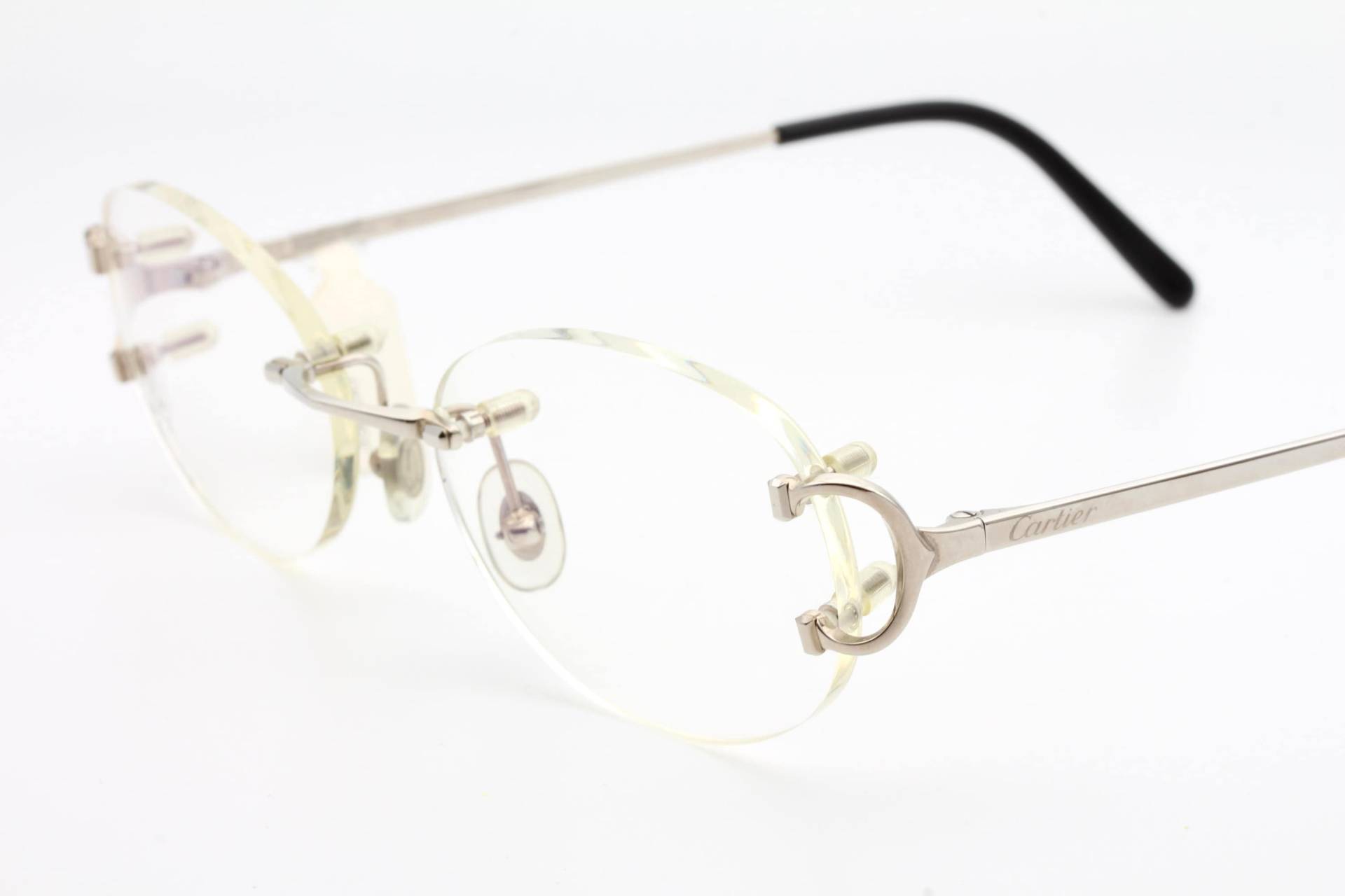 Cartier C Decor Vintage-Brille, Hergestellt in Frankreich Der 90Er Jahre - Neuer Alter Lagerbestand von AudaxEyewearCH