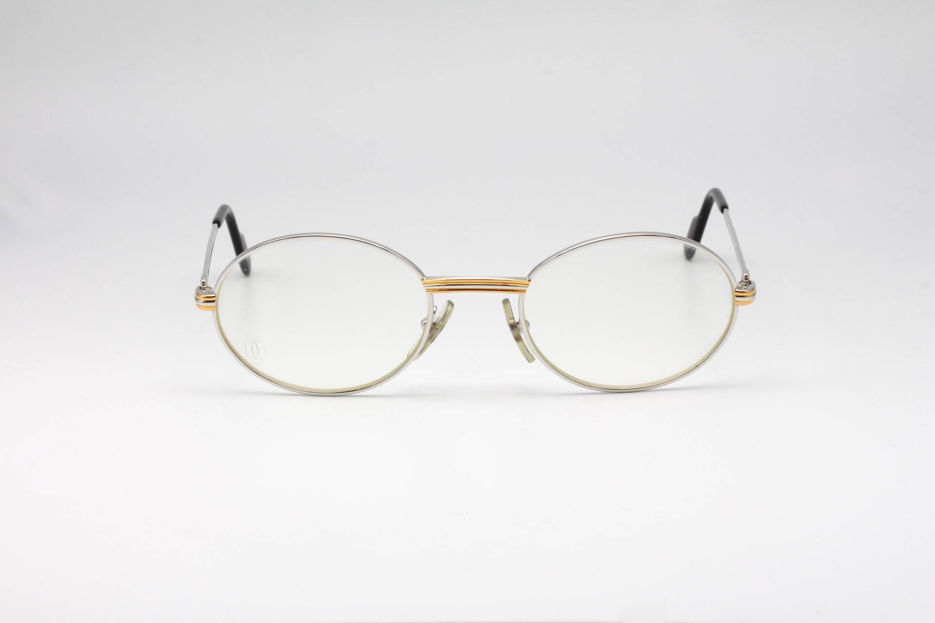 Cartier Saint-Honoré Platine Edition Vintage-Brille, Hergestellt in Frankreich, 90Er Jahre - Neu Aus Altem Lagerbestand Komplettes Set Enthalten von AudaxEyewearCH
