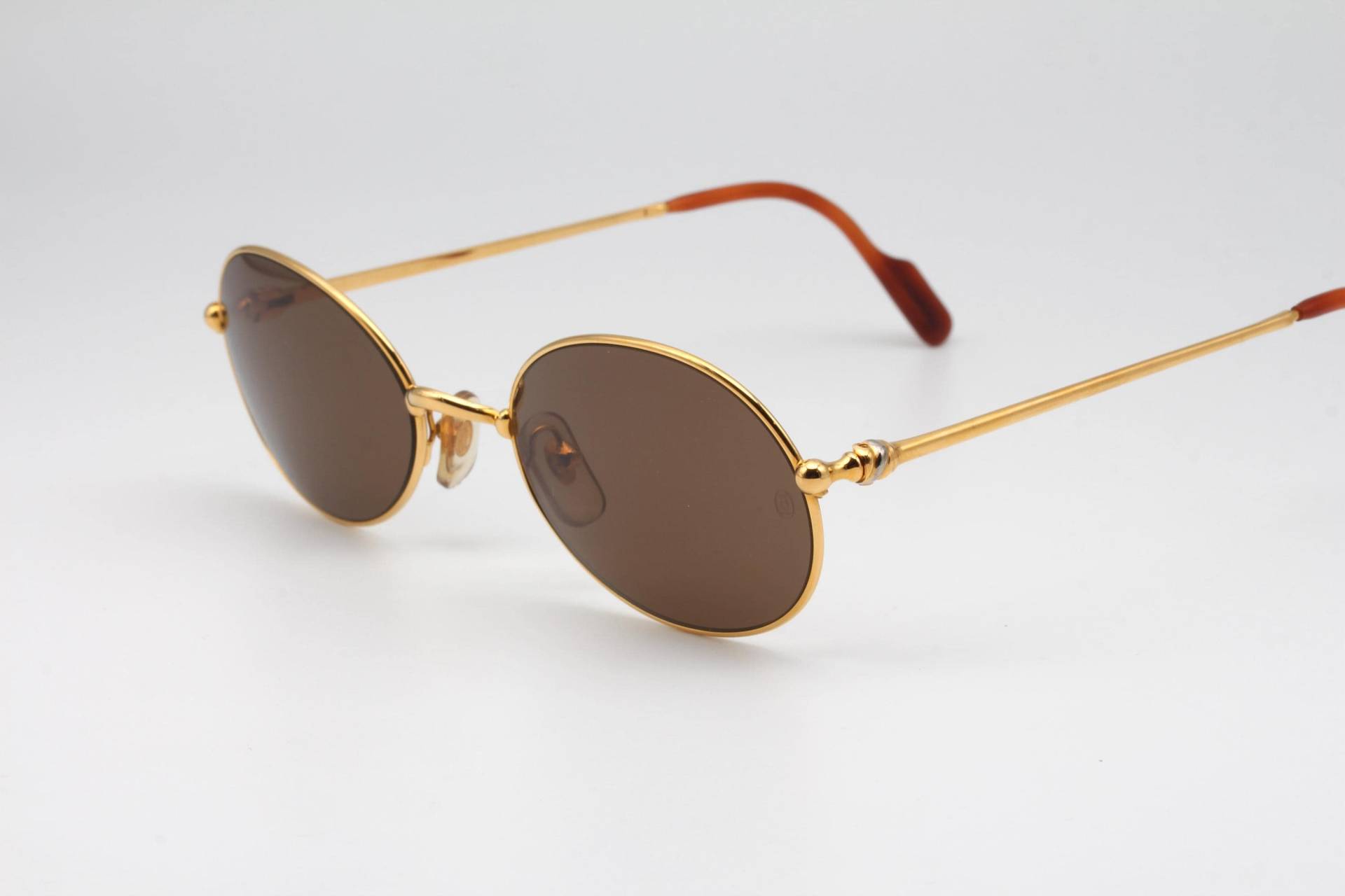 Cartier Saturne Vintage-Sonnenbrille, Hergestellt in Frankreich, 90Er Jahre - Neu Aus Altem Lagerbestand von AudaxEyewearCH