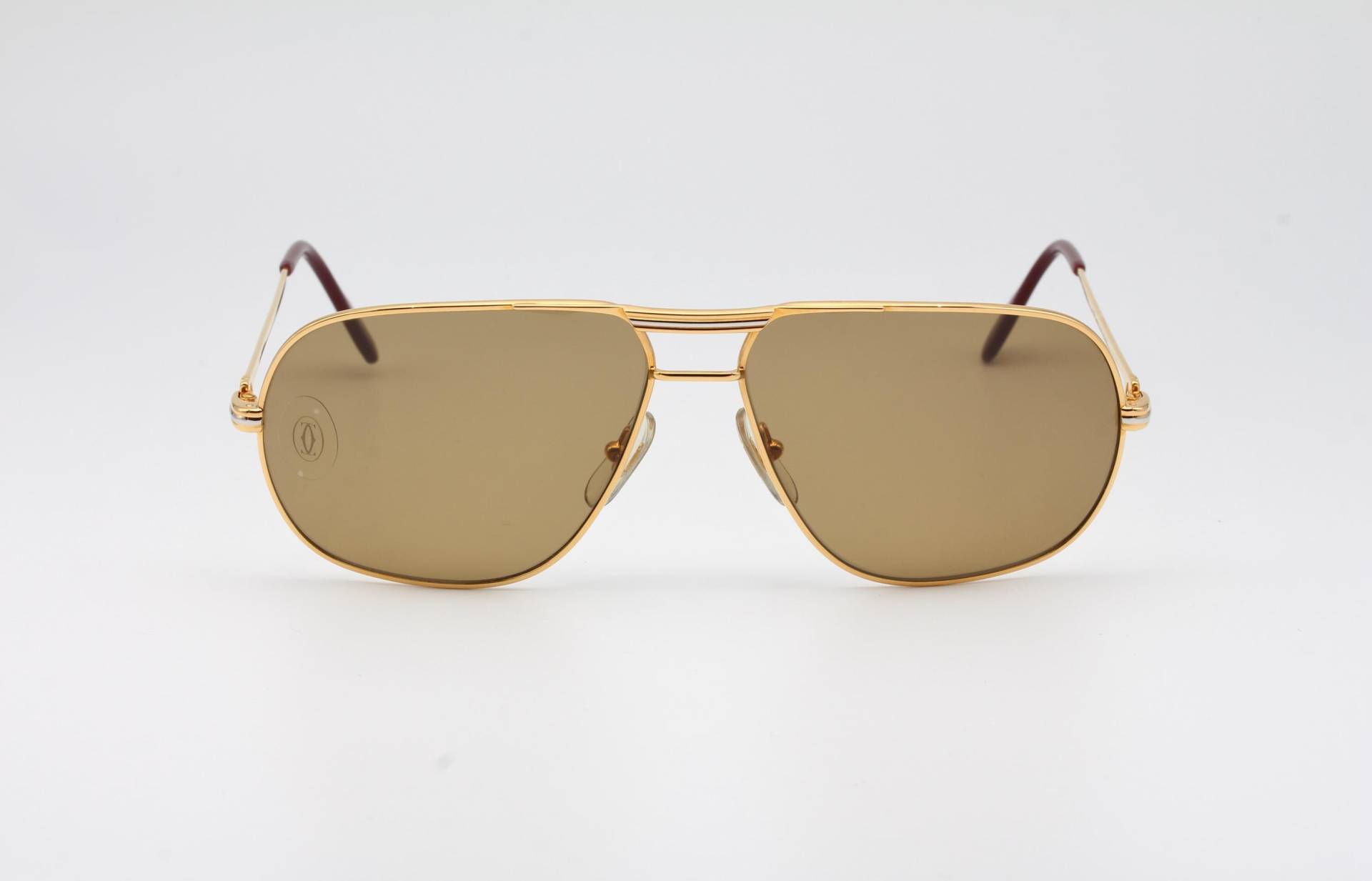 Cartier Tank Vintage-Sonnenbrille, Hergestellt in Frankreich, 80Er Jahre - Neu Aus Altem Lagerbestand Komplettes Set Enthalten von AudaxEyewearCH