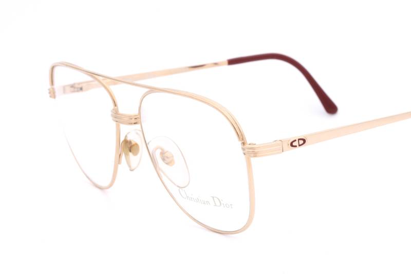 Christian Dior 2749 40 Titane Exklusive Vintage-Brille - Titanium Aviator-Goldrahmen, Hergestellt in Österreich Der 90Er Jahre von AudaxEyewearCH