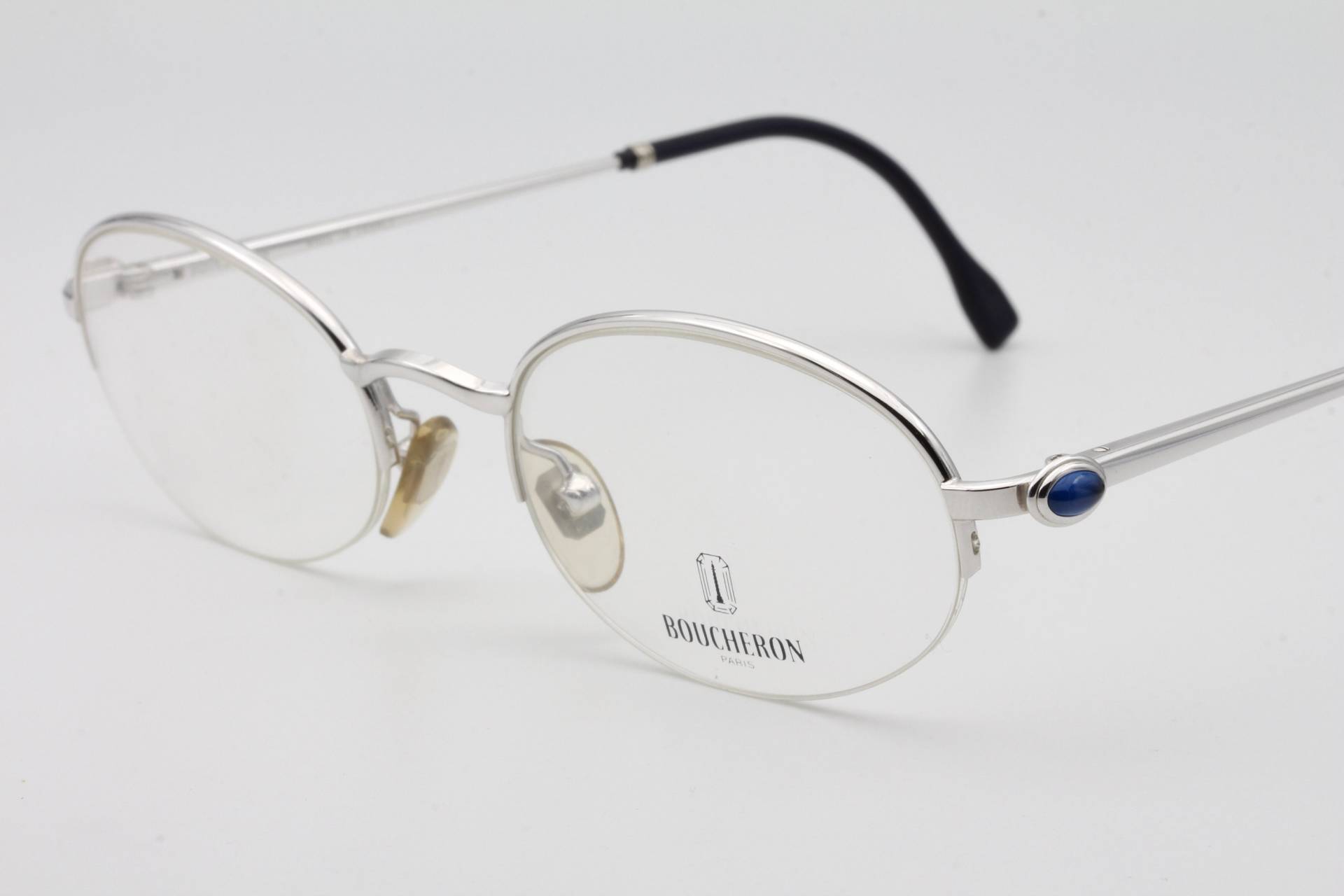 Vintage-Brille Boucheron 214-02, Hergestellt in Frankreich Der 90Er Jahre - Neuer Alter Lagerbestand von AudaxEyewearCH