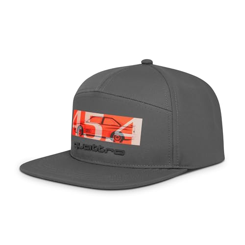Audi Quattro 45.4 Snapback Cap grau von Audi collection