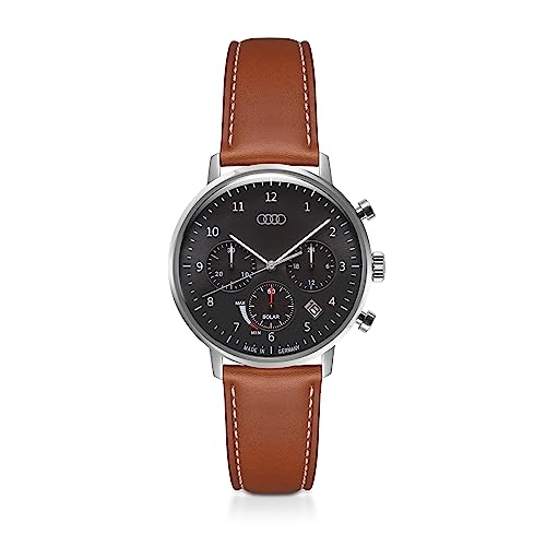 Audi collection Unisex Analog Uhr mit Leder Armband 3102300200 von Audi collection