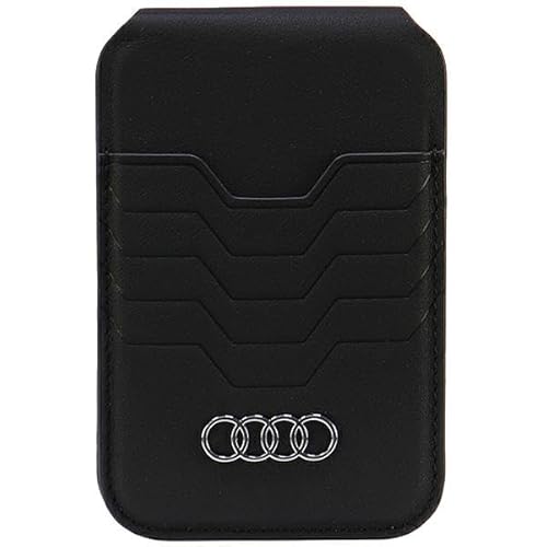 Audi Geldbörse Leather Wallet Card Slot Stand Schwarz AU-MSCH-GT/D3-BK von Audi
