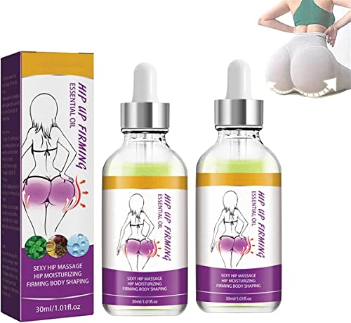 1/2/3 Stück Safudan Hip Plump Up Oil, Hip Lift Up Essential Oil, Hilft, die Hüften zu straffen und schnell zu heben, Butt Firming Enhancement Essential Oil für Frauen (2 Pcs) von Audinpu