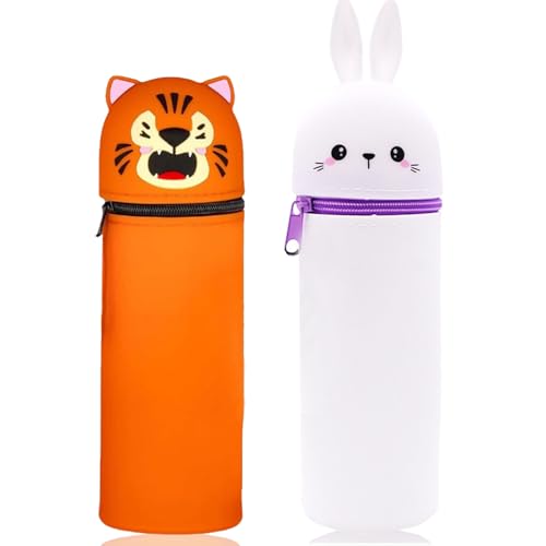 Audio frequency% 2 Stück Silikon Federmäppchen, Kawaii Federmäppchen Aus Weichem Silikon 2-In-1 Tier Stifthalter, Unisex Kapazität Mäppchen Niedliche Schule Geschenke Für Kinder(Kaninchen Und Tiger) Audio frequency% 2 Stück Silikon Federmäppchen, Kawaii Federmäppchen Aus Weichem Silikon 2-In-1 Tier Stifthalter, Unisex Kapazität Mäppchen Niedliche Schule Geschenke Für Kinder(Kaninchen Und Tiger) von Audio frequency%