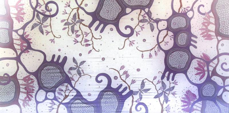 Großer Seidenschal Rosa, Lila, Seidenschal, Seidentuch Floraler Schmetterling, Geschenk Für Frau, Handbemaltes Seidenaccessoire Auf Bestellung von AudraTextileStudio