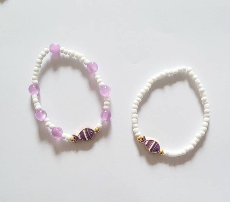 Armband Perlenarmband Fisch Geschenk Geburtstag Strand Urlaub Schmuck Armband Perlenarmband Fisch Geschenk Geburtstag Strand Urlaub Schmuck von AudreyKreationen