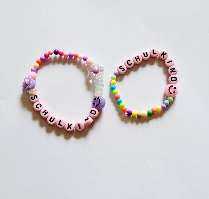 Armband Perlenarmband Schulkind Schulanfänger Kind Schule Handmade Schmuck Geschenk Geburtstag Armband Perlenarmband Schulkind Schulanfänger Kind Schule Handmade Schmuck Geschenk Geburtstag von AudreyKreationen
